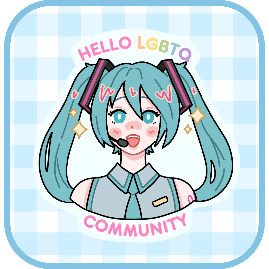 hatsune miku lgbtq sticker