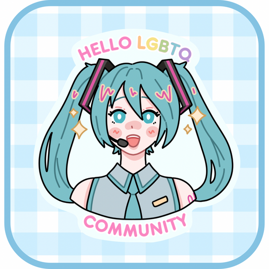 hatsune miku lgbtq sticker