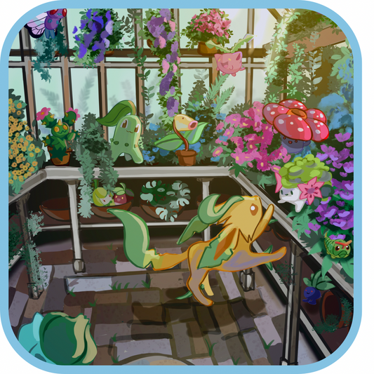 green house print