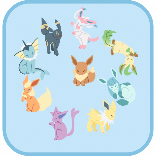 eeveelutions keychains