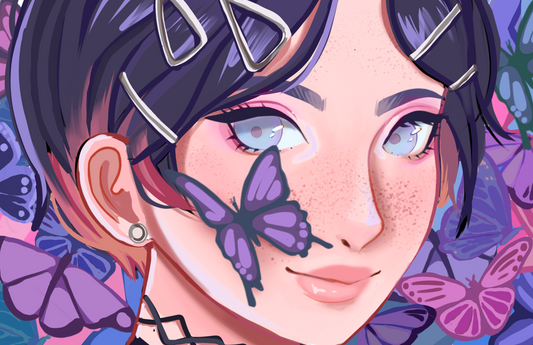 clove butterfly print