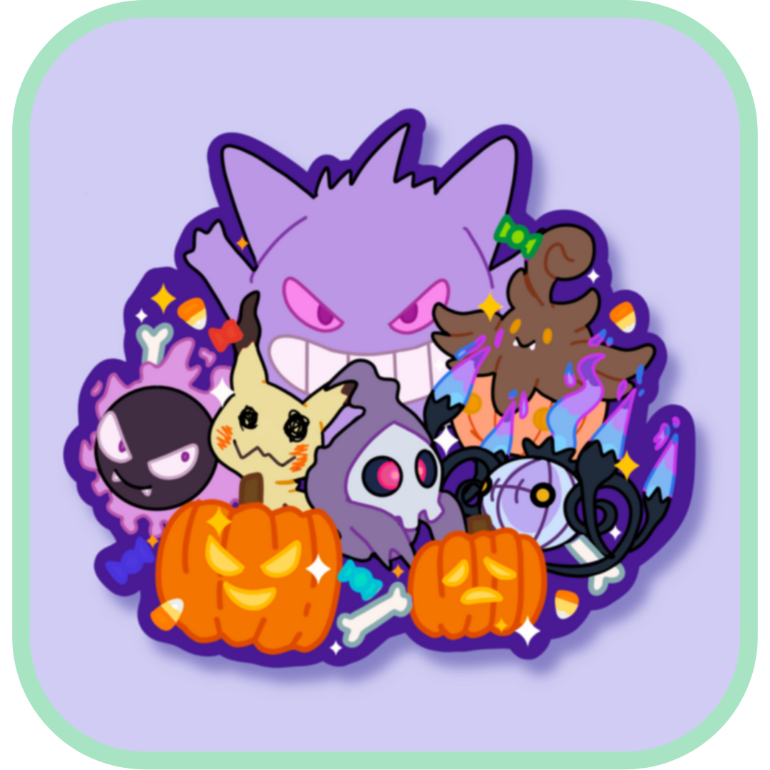 halloween pokemon sticker