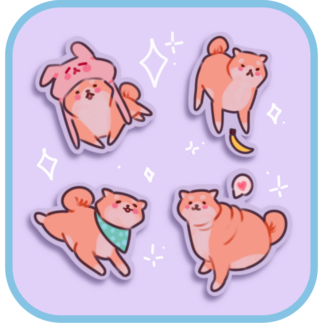 shiba inu stickers