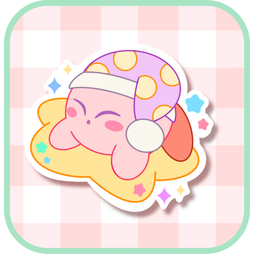 sleeping kirby sticker